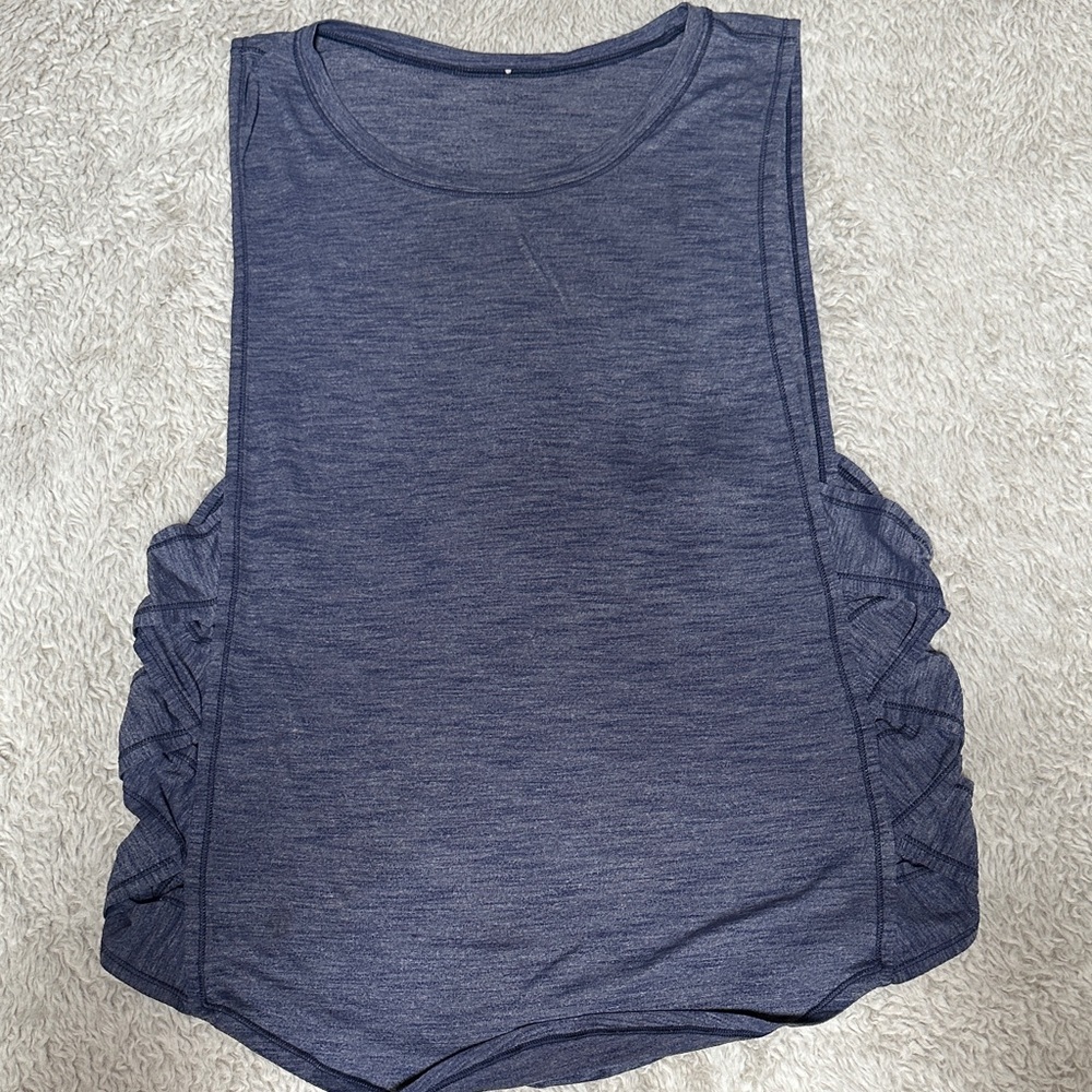 Sleeveless Heather Blue Lululemon athletic tank